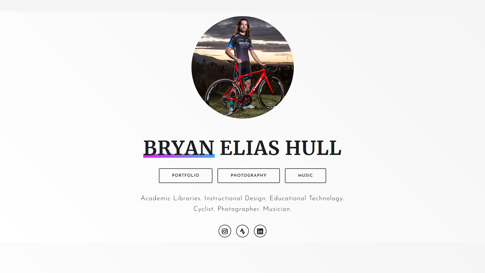 Screenshot of bryanhull.com