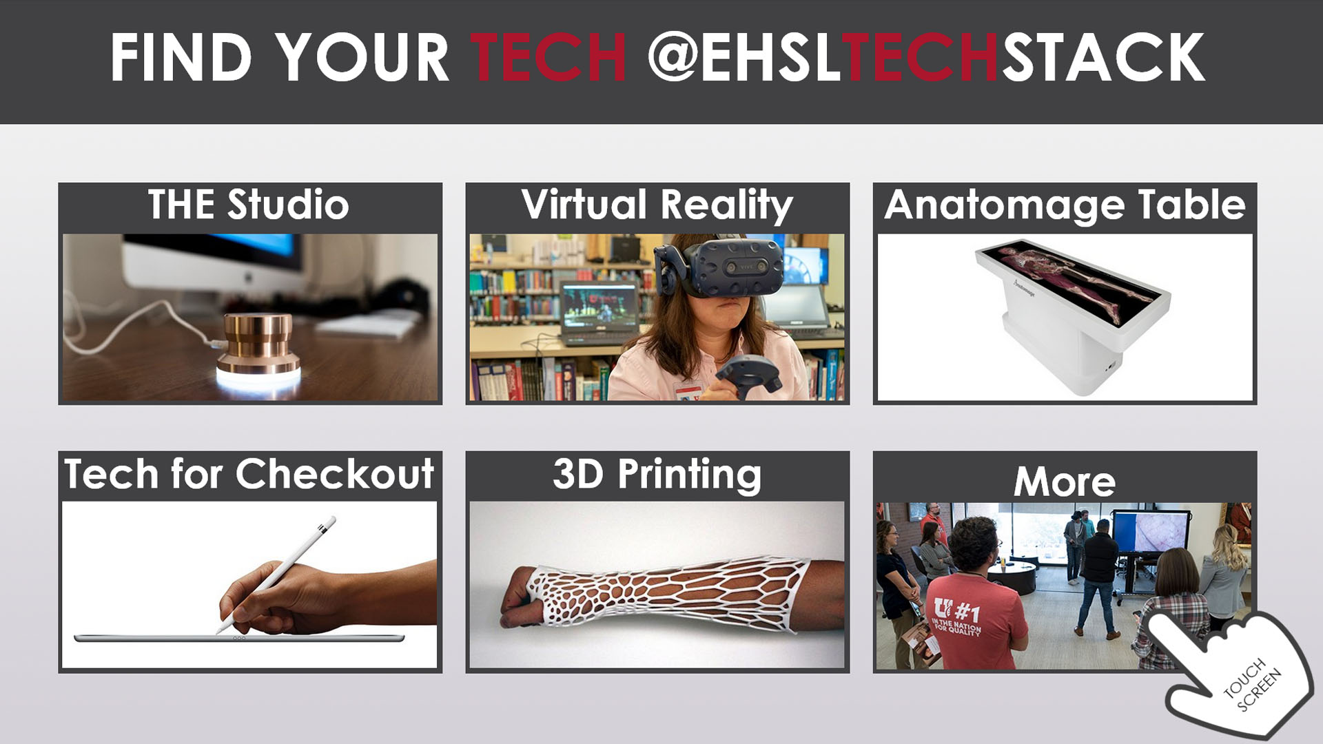 Screenshot of EHSL Tech Hub Navigator